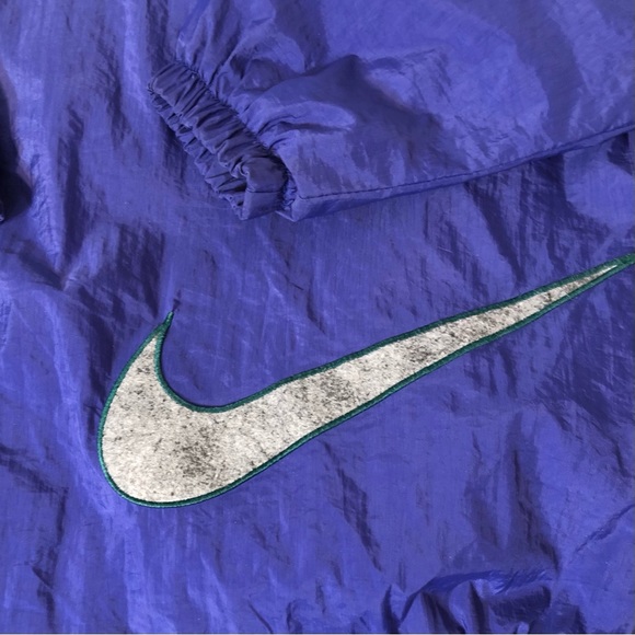 NIKE Essentials Hooded Windbreaker Jacket Quilted Lining VINTAGE - Picture 7 of 10